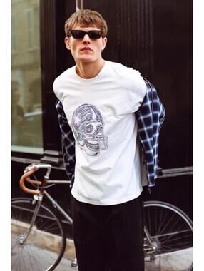 The Kooples Jersey Skull Embroidery (L)